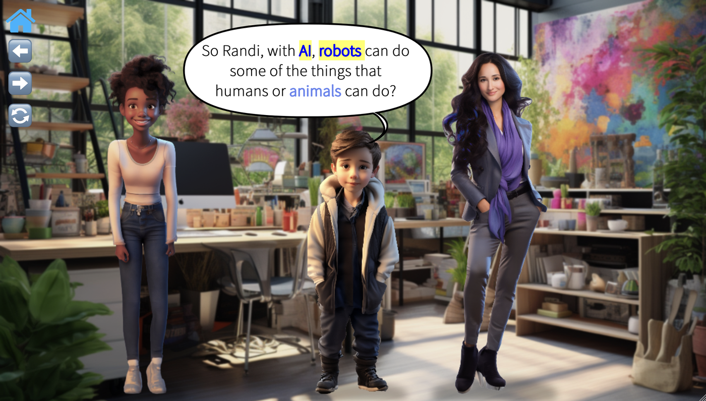Cover of the interactive storybook